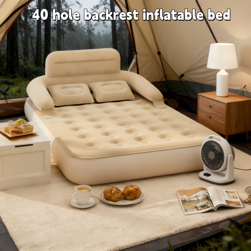 Bed Outdoor Camping - Cama Inflable Portátil para Dos Personas,