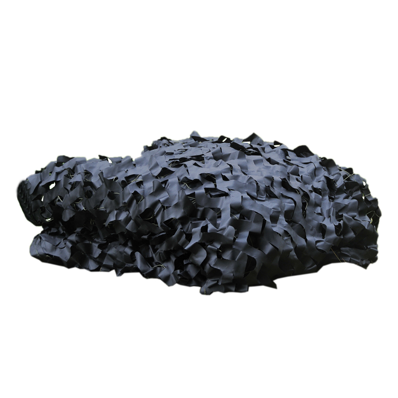 Outdoor Camping Exhibition - Red de camuflaje negra con rejilla,