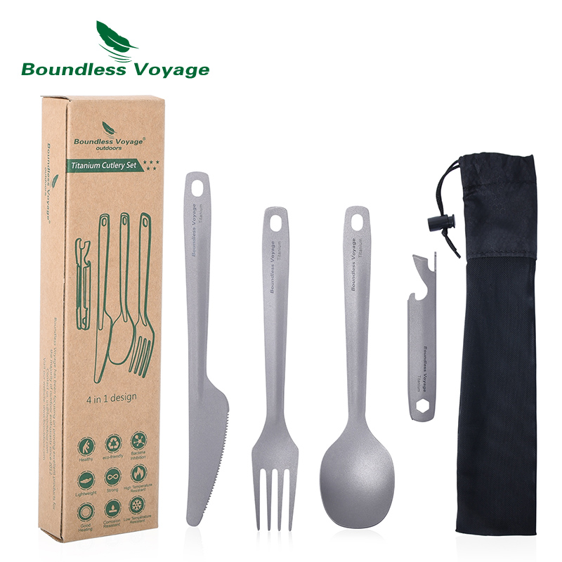 Outdoor Camping Dining Set - Juego de cubiertos de utilidad Boundless