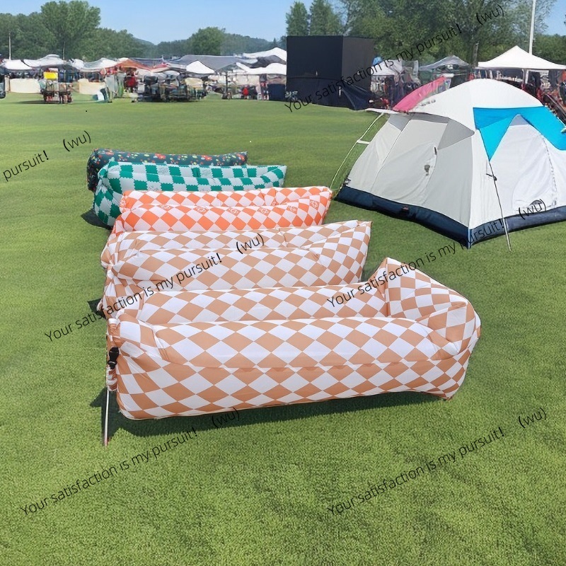 Bed Outdoor Camping - Sofá inflable portátil para exteriores, reclinable,