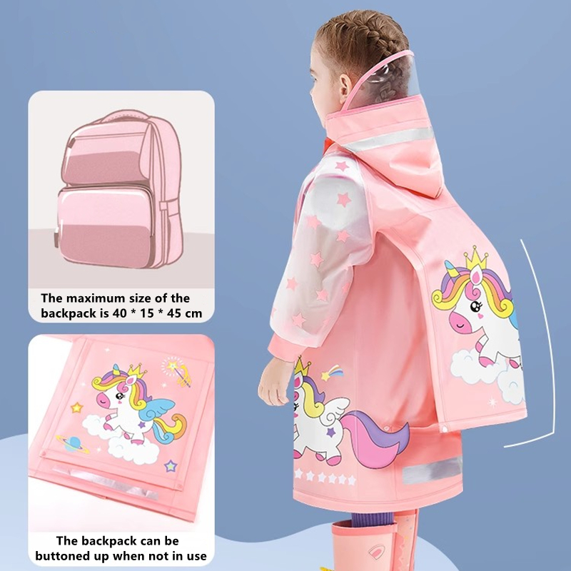Camping Rain Poncho - Chubasquero impermeable para niños, Poncho de