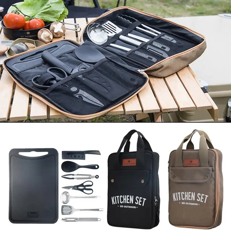 Outdoor Camping Dining Set - Juego de Utensilios de Cocina para