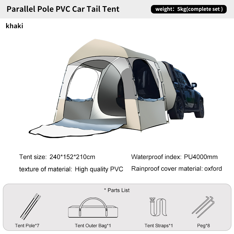 Outdoor Camping Van Tent - Tienda SUV de burbujas transparentes para