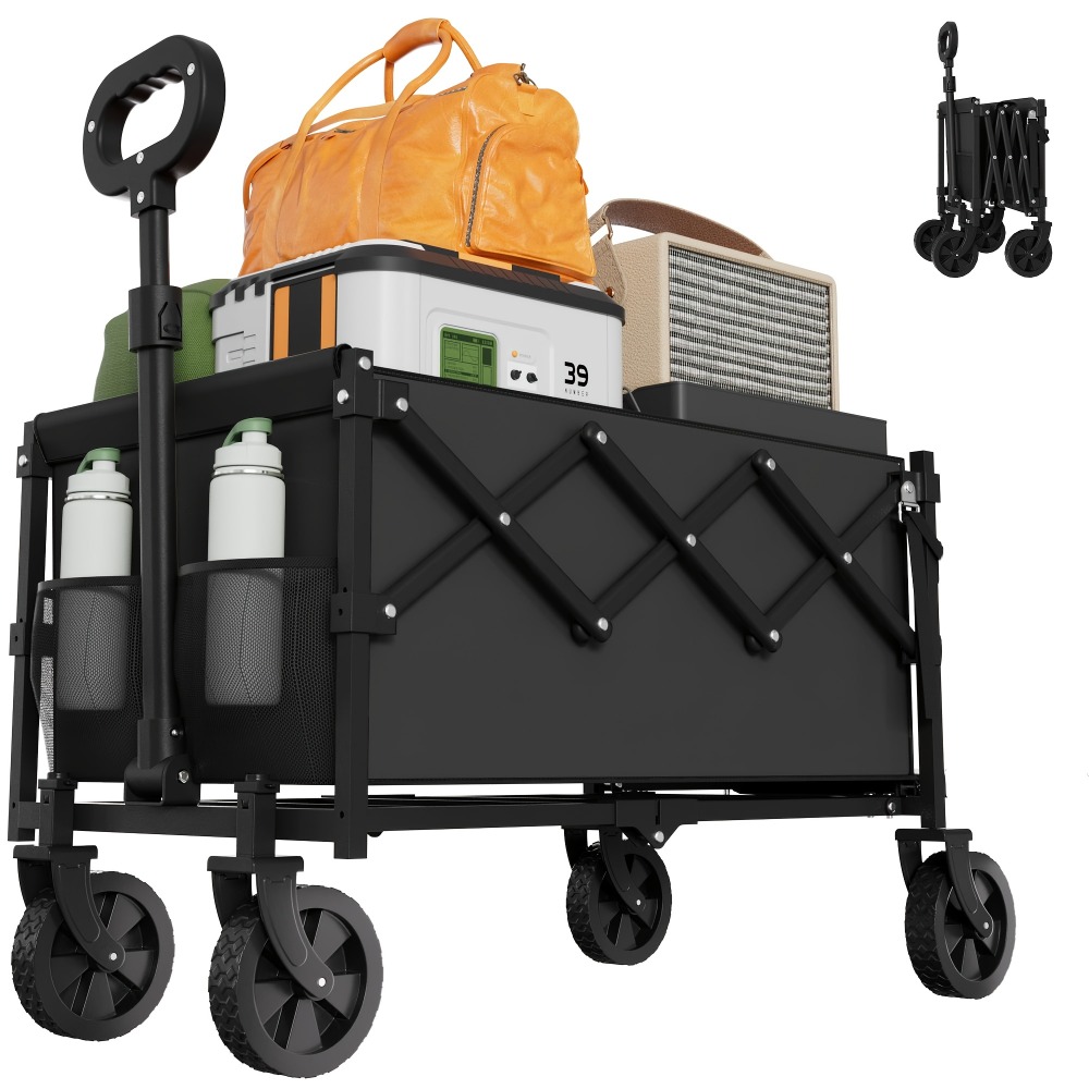 Outdoor Camping Trolley - Carro de Jardín Plegable con Capacidad