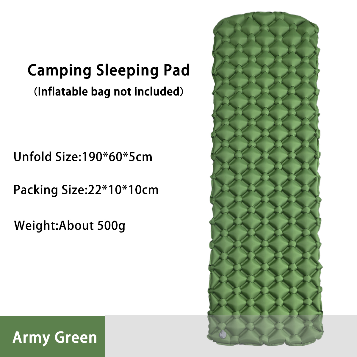 Bed Outdoor Camping - Colchón Inflable para Acampar, Cama Plegable