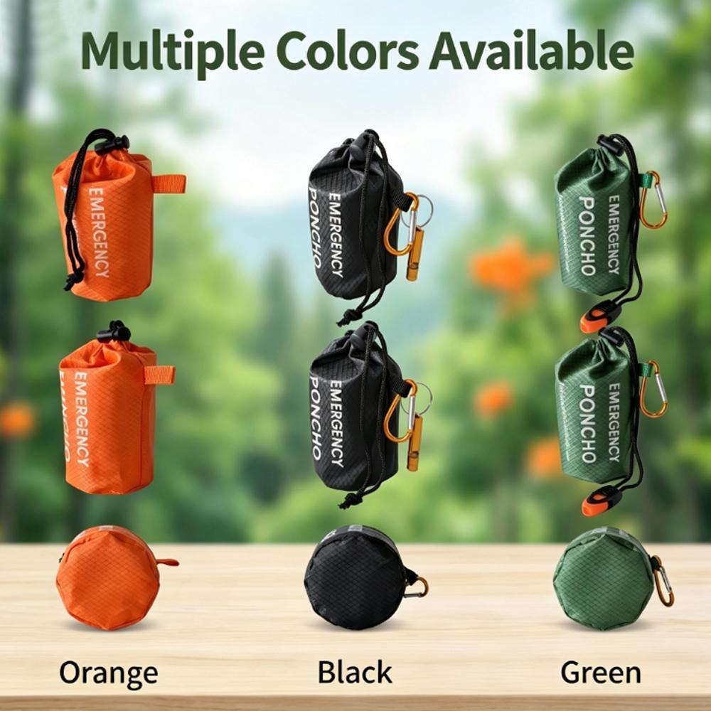 Kit de poncho impermeable port - Camping Rain Poncho reseña y precio