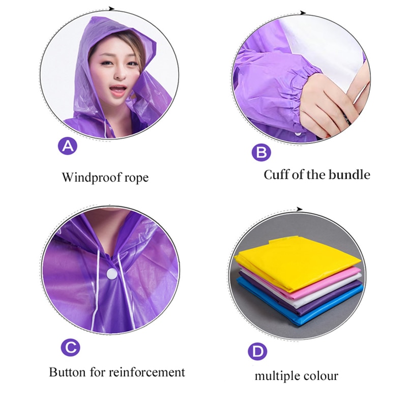 Impermeable con Capucha para H - Camping Rain Poncho reseña y precio