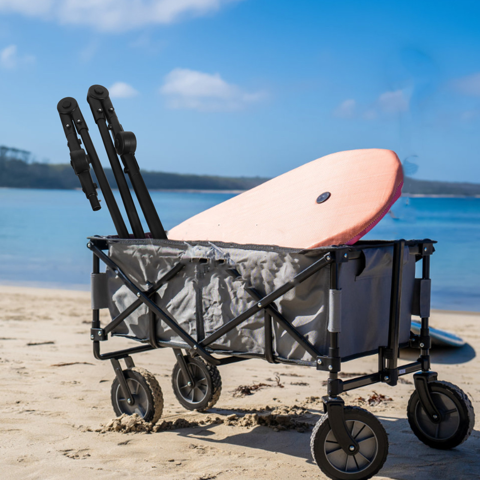 Carretilla plegable con manija - Outdoor Camping Trolley reseña y precio