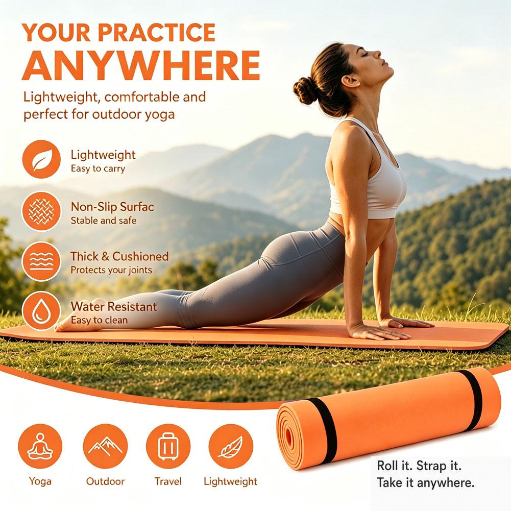 Esterilla de yoga antideslizan - Outdoor Camping Rugs reseña y precio