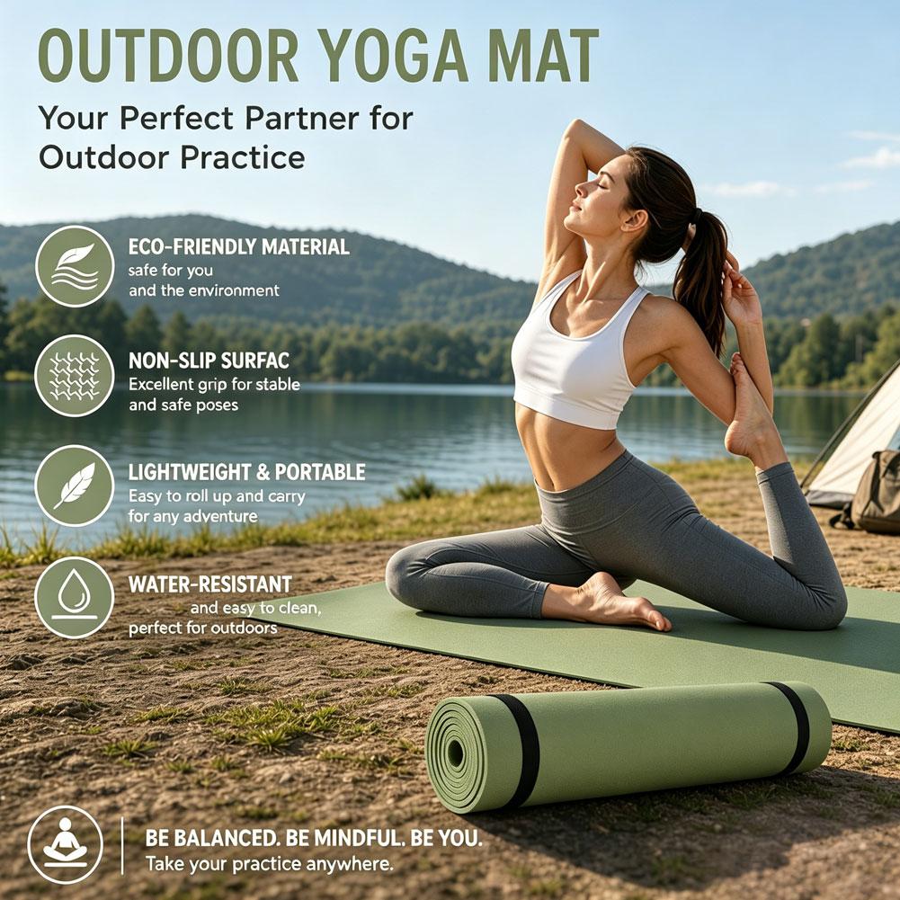 Esterilla de yoga antideslizan - Outdoor Camping Rugs reseña y precio