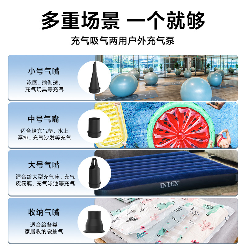 Bomba de aire eléctrica para c - Bed Outdoor Camping reseña y precio