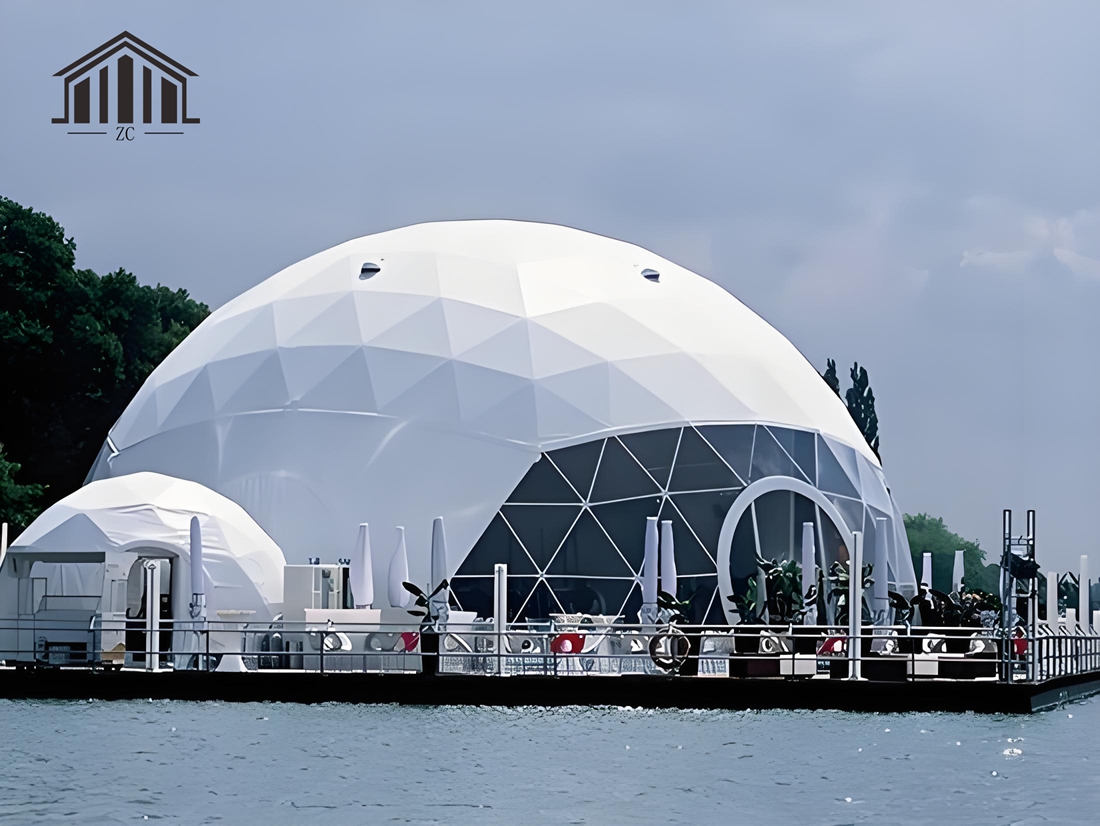Carpa Gazebo Esférica de Gran  - Outdoor Camping Exhibition reseña y precio