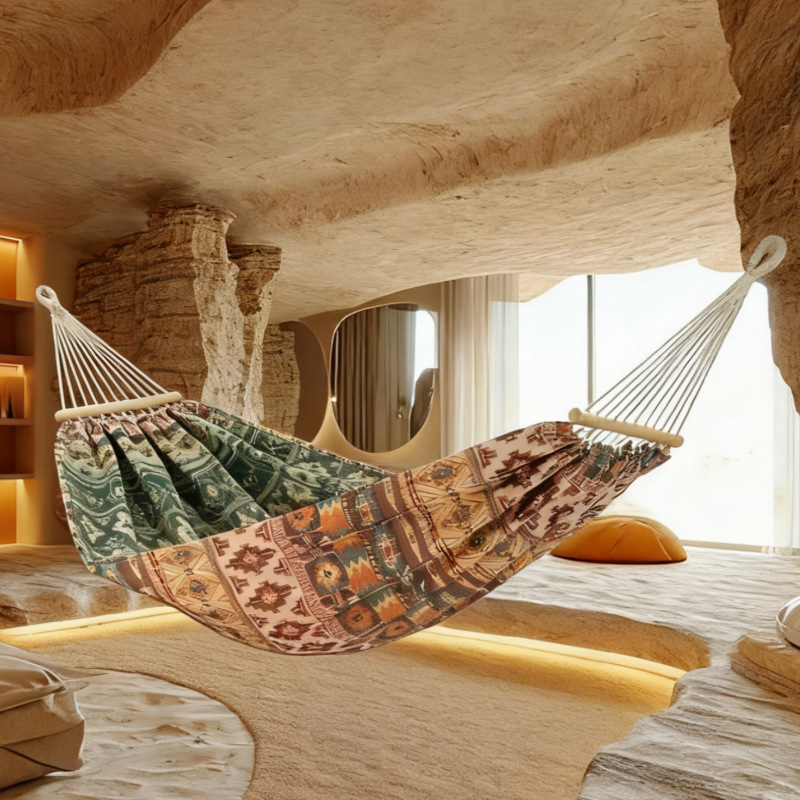 Hamaca Doble de Lona Jacquard  - Bed Outdoor Camping reseña y precio