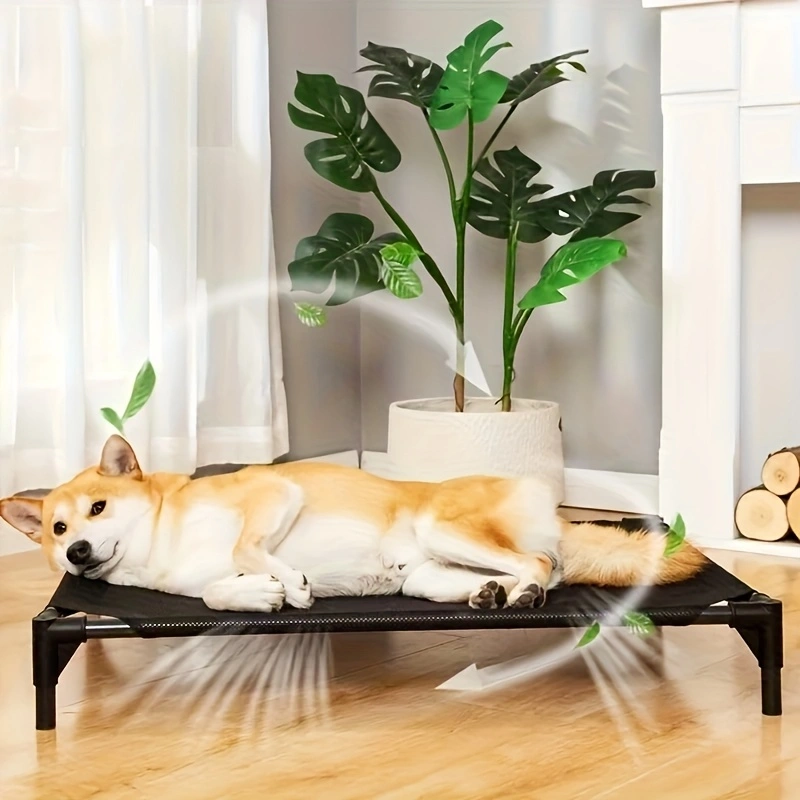 Cama para perros elevada con e - Outdoor Camping Dog Bed reseña y precio