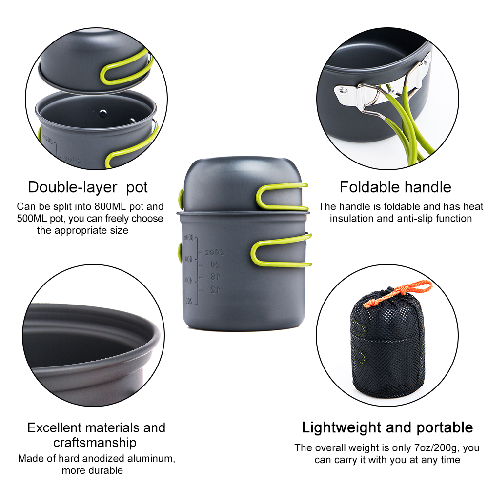 Widesea - Juego de Utensilios  - Outdoor Camping Dining Set reseña y precio
