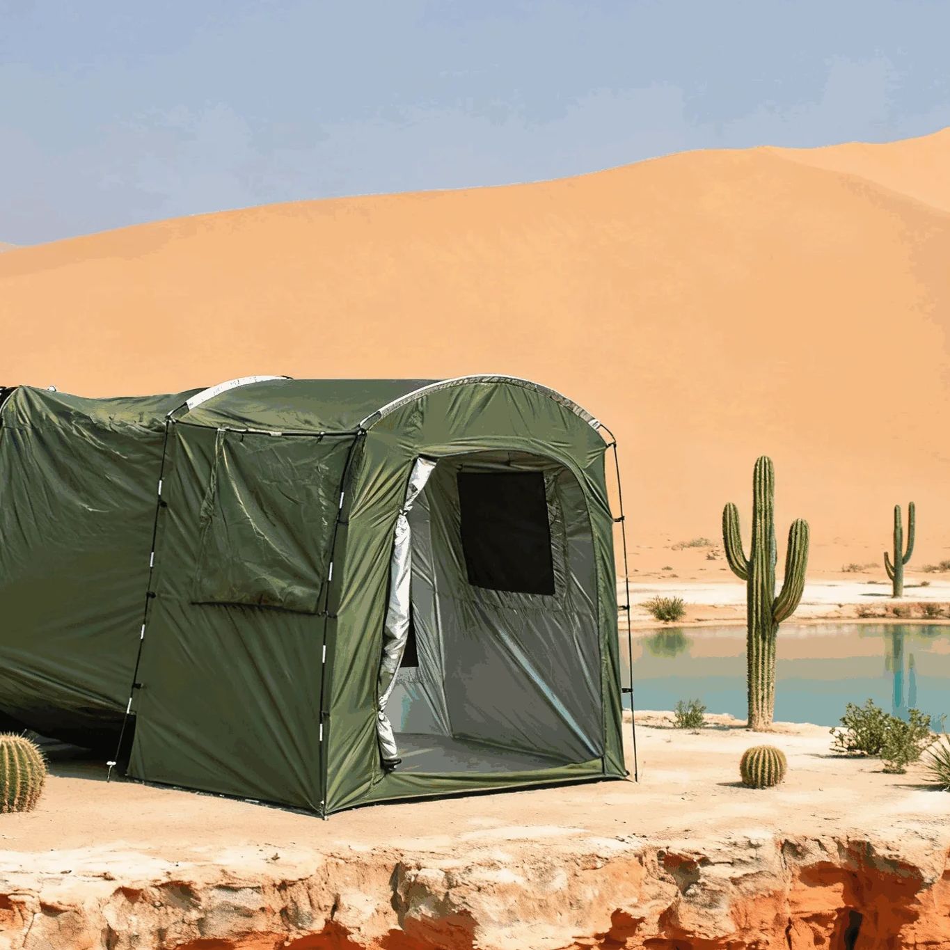Tienda de campaña de extensión - Outdoor Camping Van Tent reseña y precio