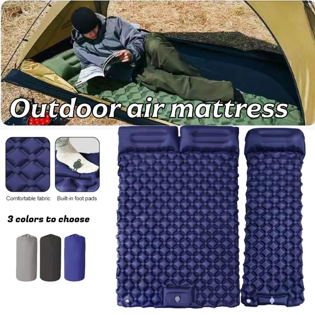 Colchón de aire inflable indiv - Outdoor Camping Rugs reseña y precio