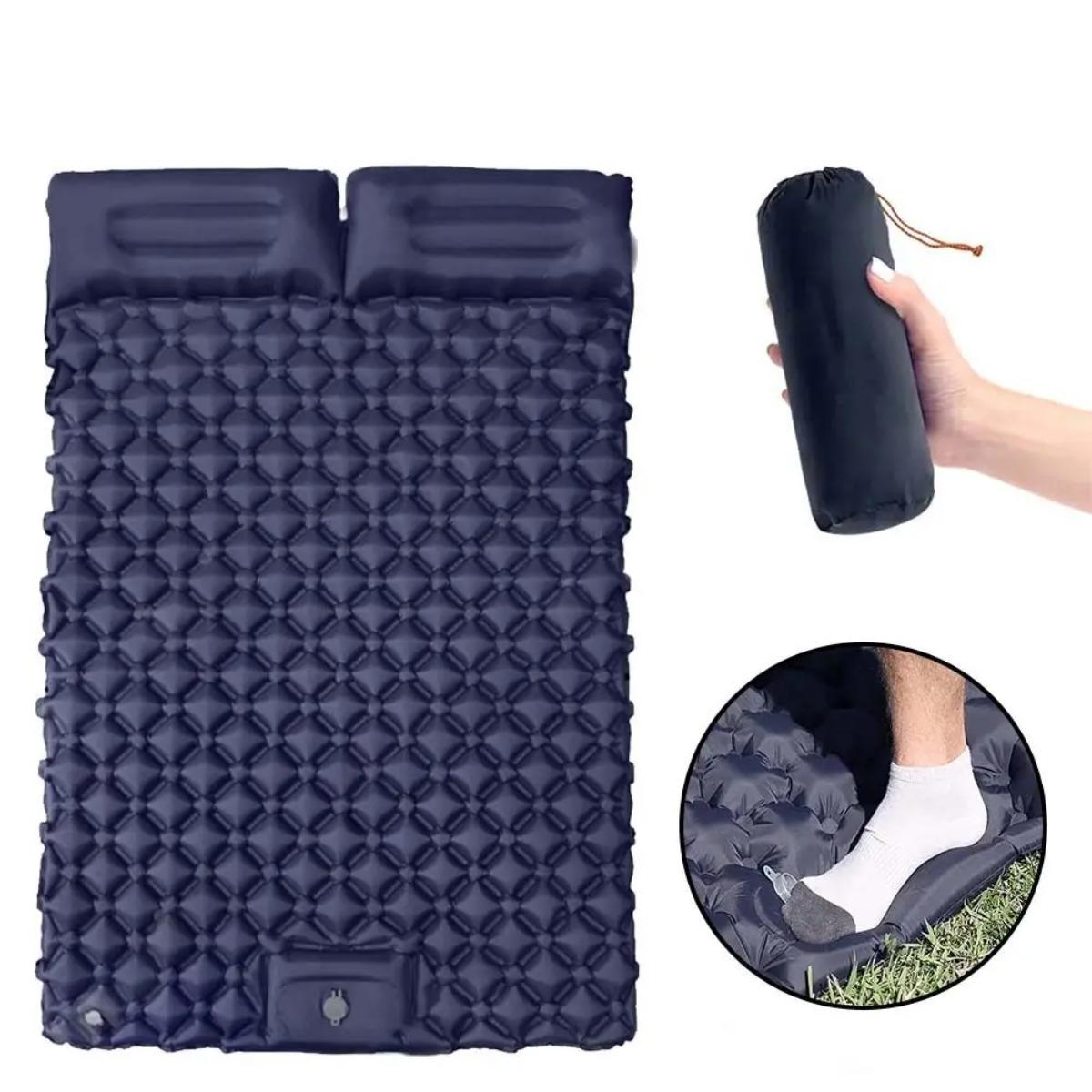 Colchón de aire inflable indiv - Outdoor Camping Rugs reseña y precio