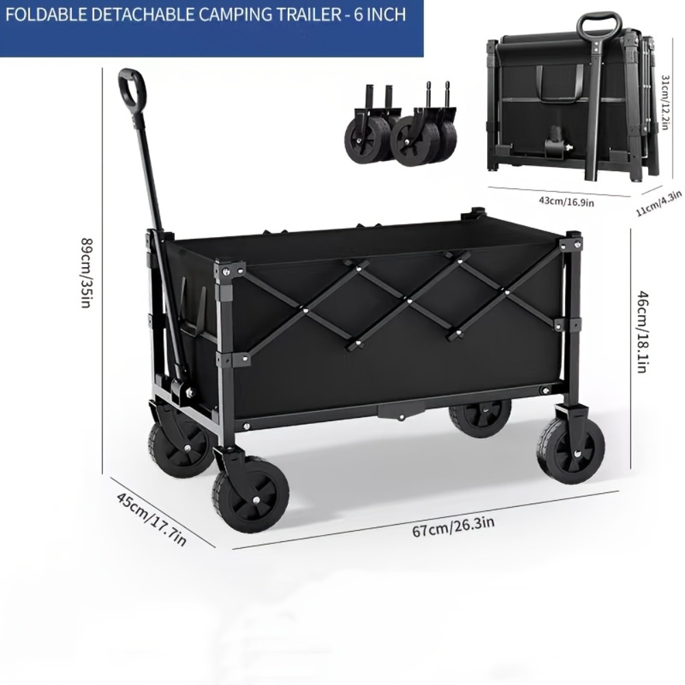 Carro de Jardín Plegable con C - Outdoor Camping Trolley reseña y precio