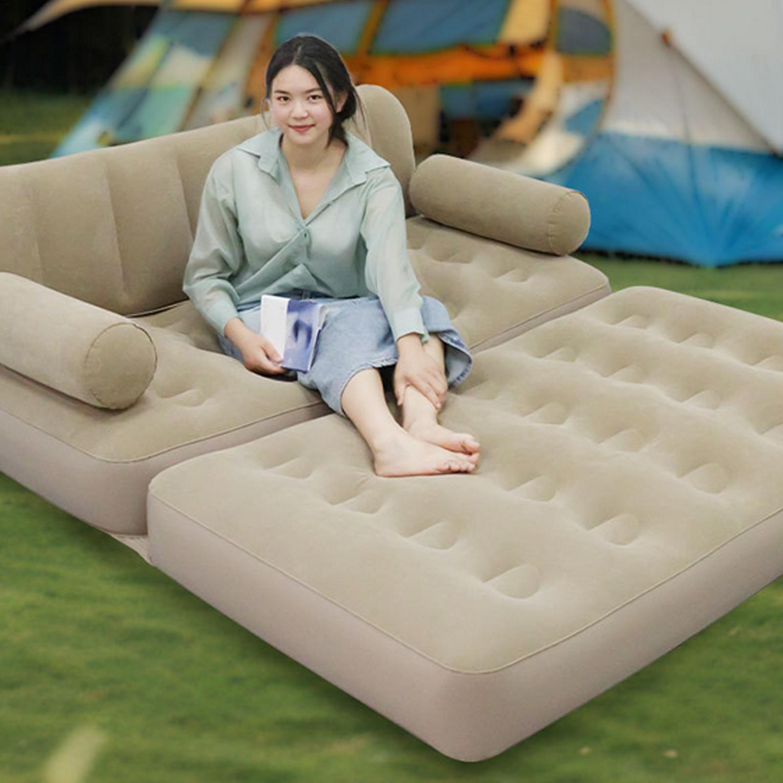 Sofá inflable con bomba de air - Bed Outdoor Camping reseña y precio