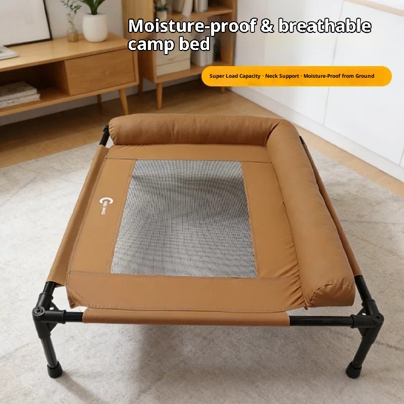 Cama elevada para perros con m - Outdoor Camping Dog Bed reseña y precio
