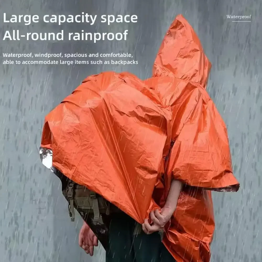 Poncho impermeable y cálido co - Camping Rain Poncho reseña y precio