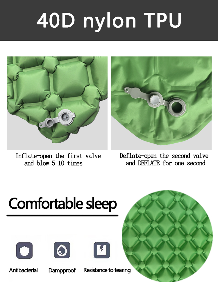Colchón Inflable para Acampar, - Bed Outdoor Camping reseña y precio